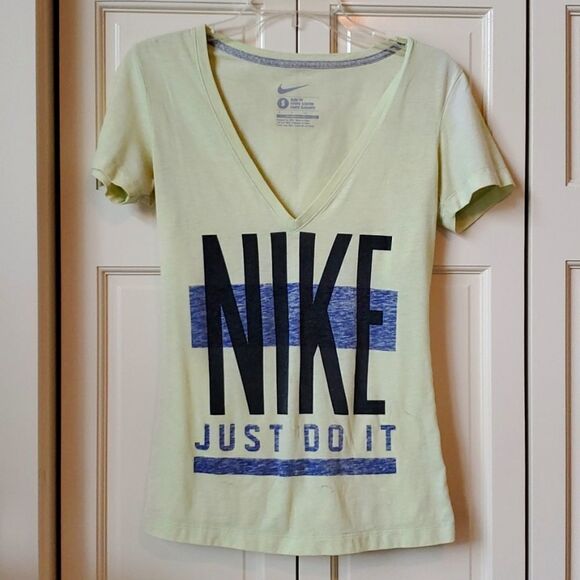 Nike Shirt, Size Small, Lime Green and Black.  has some Wear, - Picture 1 of 7